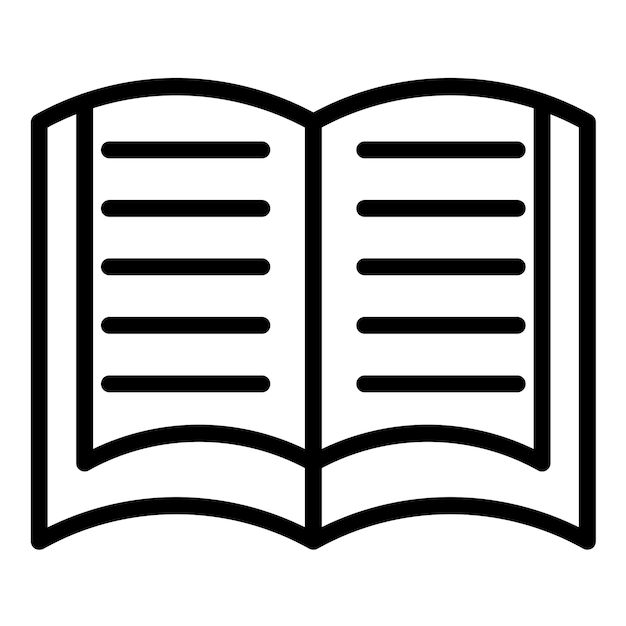 Diseño vectorial de libros Estilo de íconos