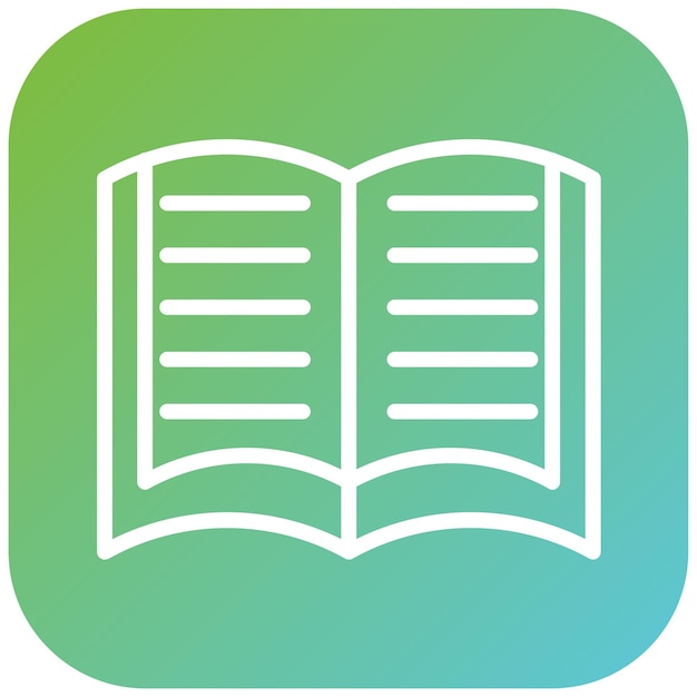 Diseño vectorial de libros Estilo de íconos