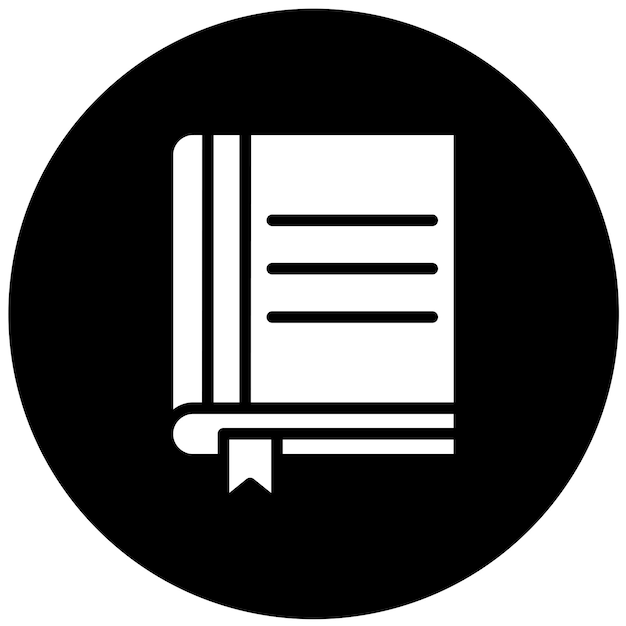 Diseño vectorial de libros Estilo de íconos