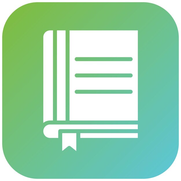 Diseño vectorial de libros Estilo de íconos