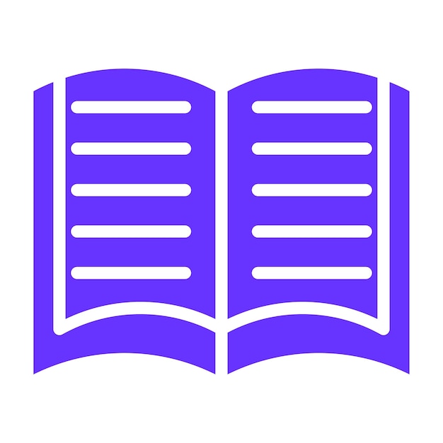 Diseño vectorial de libros Estilo de íconos