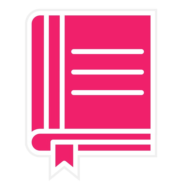 Diseño vectorial de libros Estilo de íconos