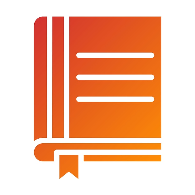 Diseño vectorial de libros Estilo de íconos