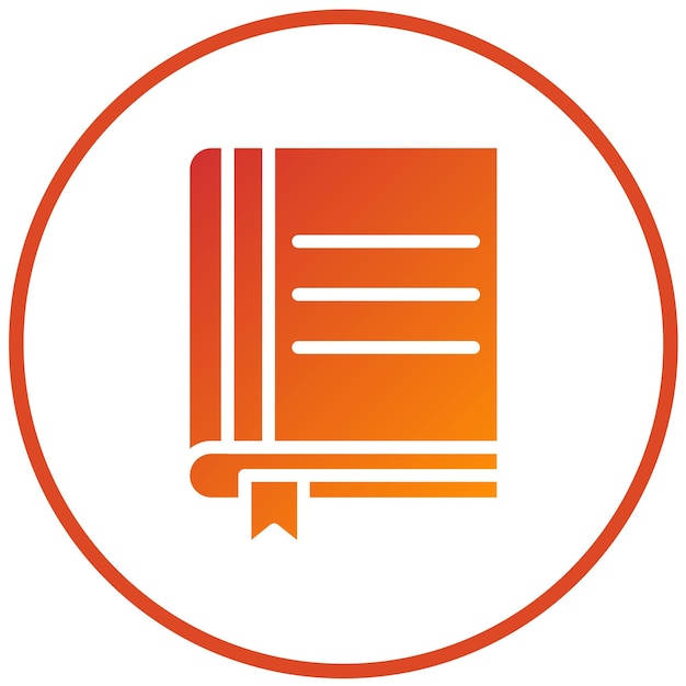 Diseño vectorial de libros Estilo de íconos