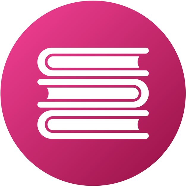 Diseño vectorial de libros Estilo de íconos