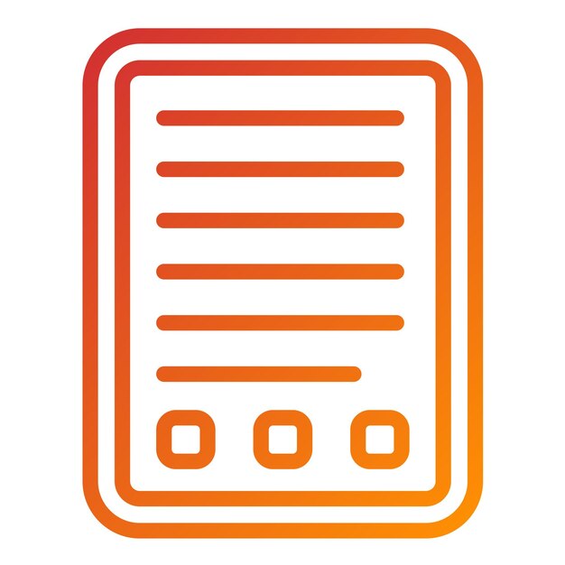 Diseño vectorial de libros de texto Estilo de icono