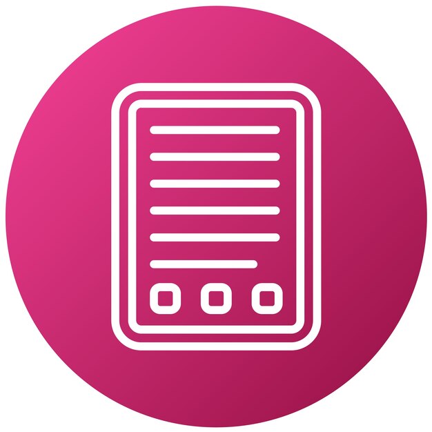 Diseño vectorial de libros de texto Estilo de icono