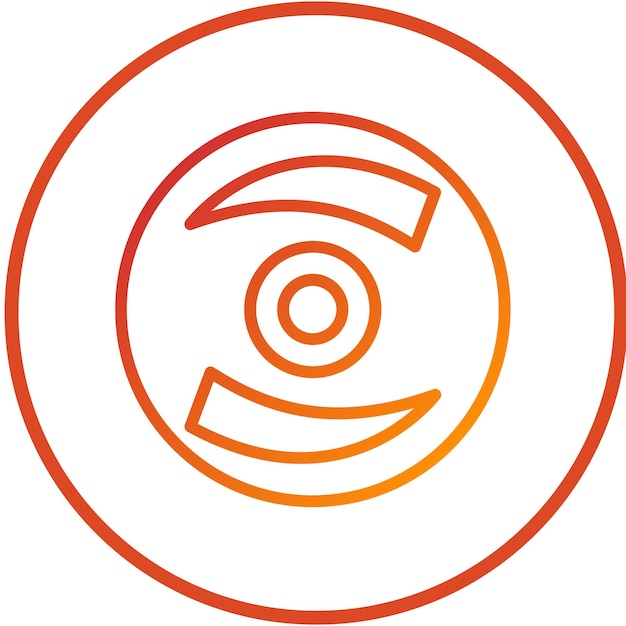 Diseño vectorial LightScribe Estilo del icono del disco