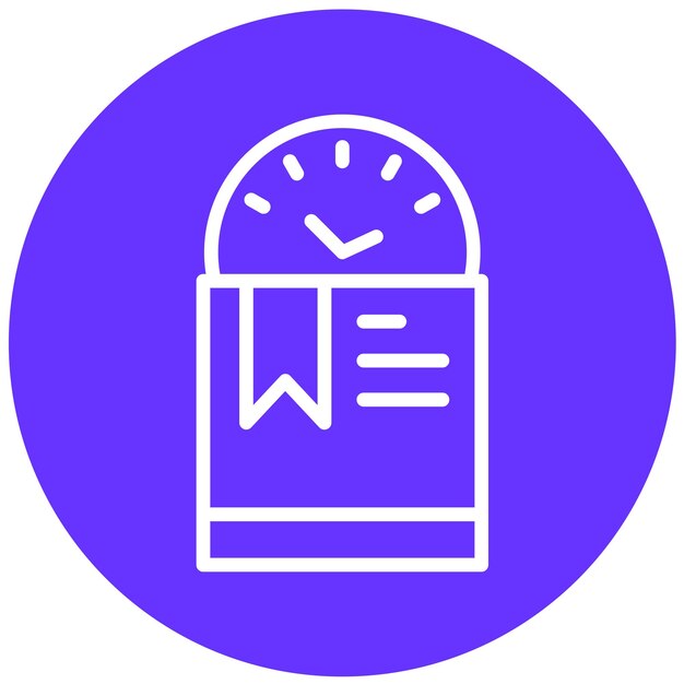 Diseño vectorial limitado Estilo de icono de stock