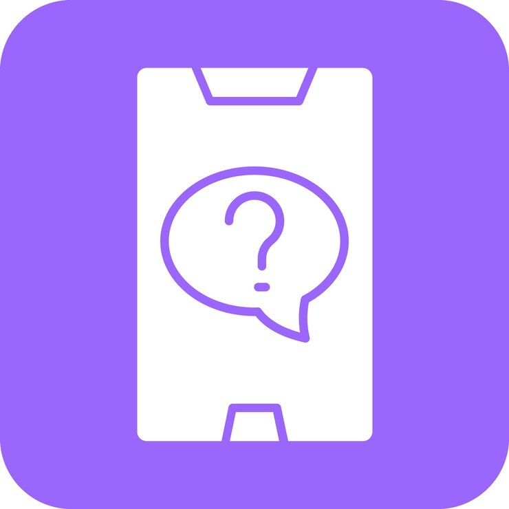 Vector diseño vectorial en línea estilo del icono de la pregunta