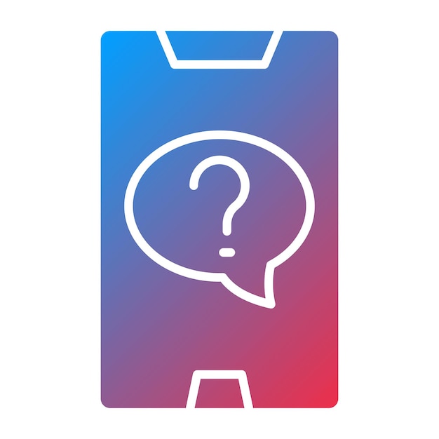 Diseño vectorial en línea Estilo del icono de la pregunta