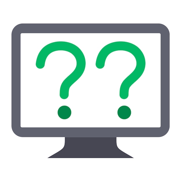 Diseño vectorial en línea Estilo del icono de la pregunta