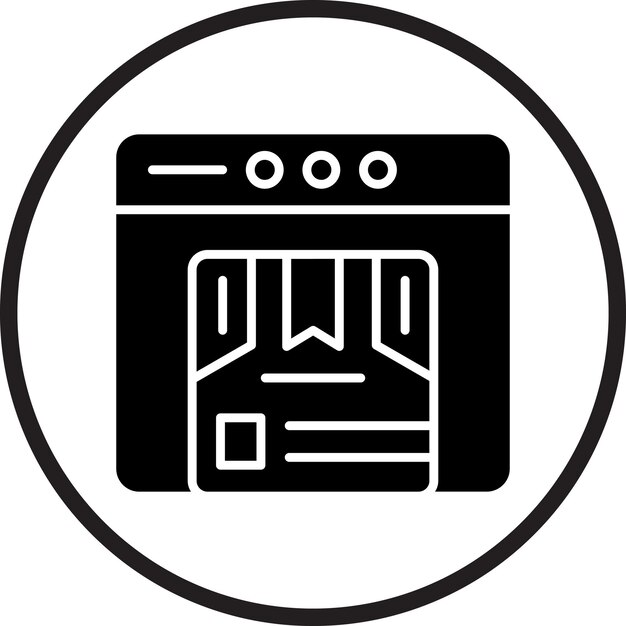 Diseño vectorial en línea Estilo del icono del producto