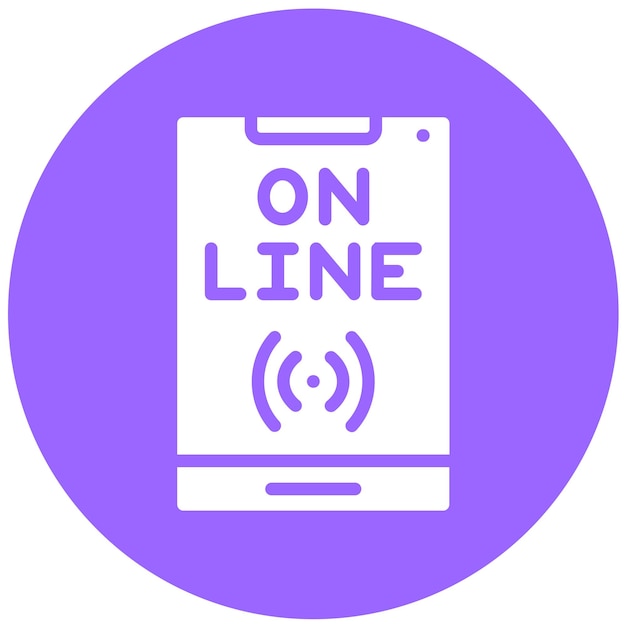 Diseño vectorial en línea Estilo de icono