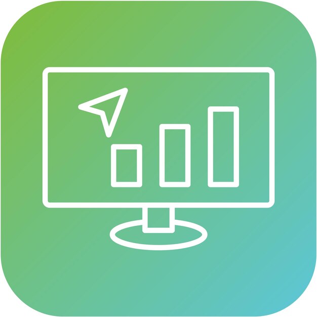 Diseño vectorial en línea Tendencias Estilo de icono