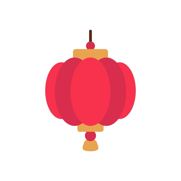 Diseño vectorial de linterna roja china