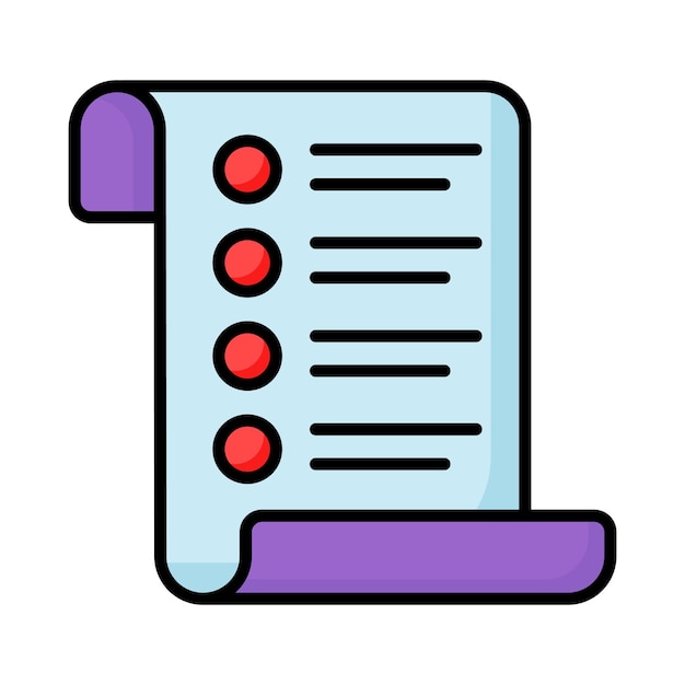 Diseño vectorial de la lista de compras fácil de usar y descargar