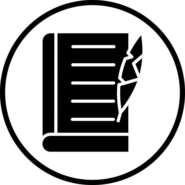 Diseño vectorial Literatura contemporánea Estilo de icono