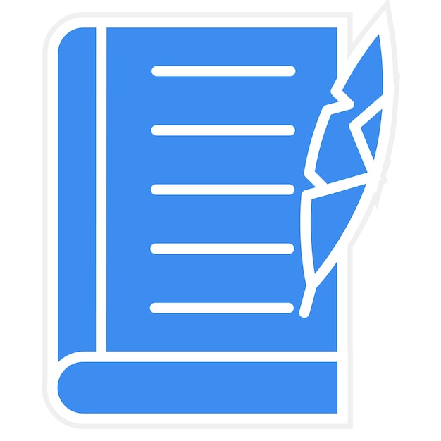 Diseño vectorial Literatura contemporánea Estilo de icono