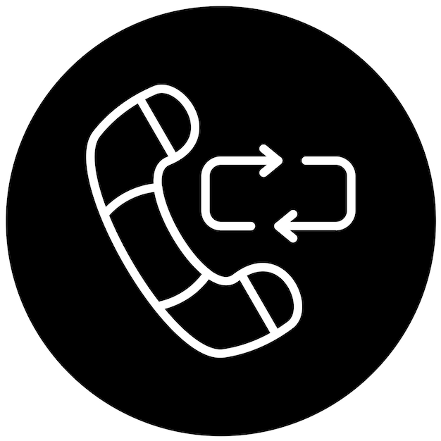Diseño vectorial Llamar de nuevo estilo de icono