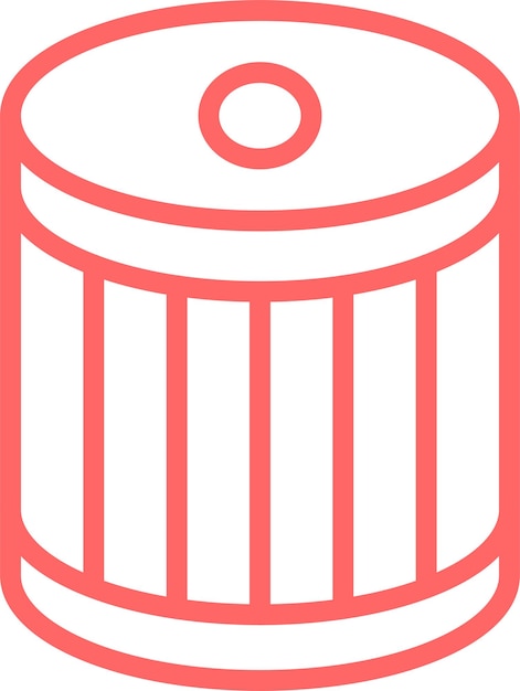 Diseño vectorial de la llave de la copa del filtro de aceite Estilo del icono
