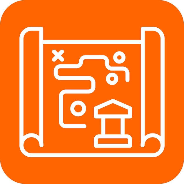 Diseño vectorial llegando aquí Estilo de icono