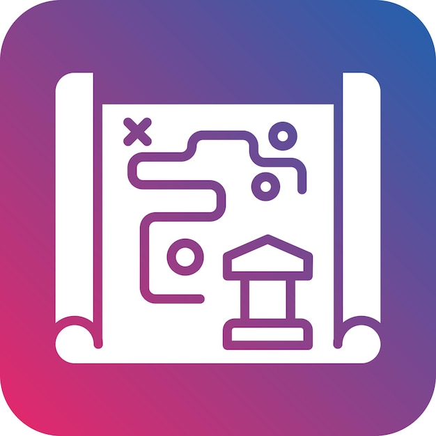 Diseño vectorial llegando aquí Estilo de icono