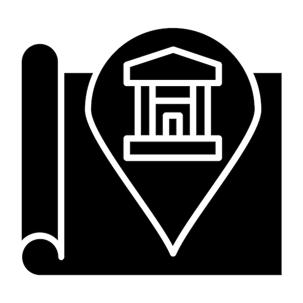 Diseño vectorial llegando aquí Estilo de icono