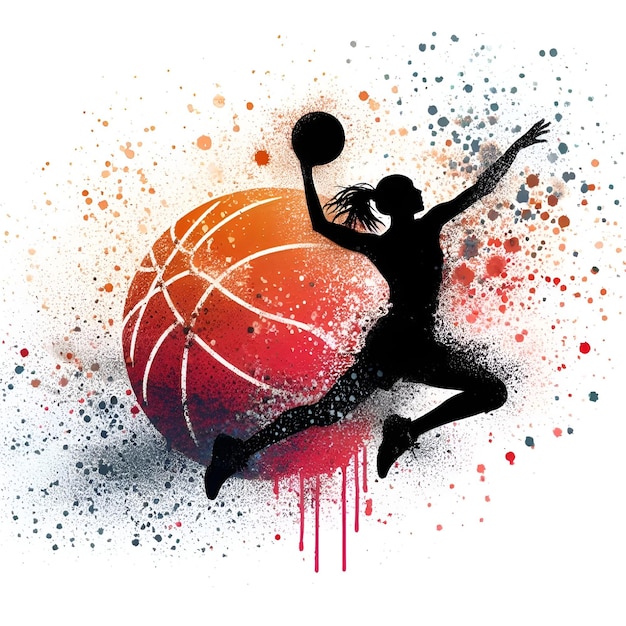 Diseño vectorial de logotipo de baloncesto