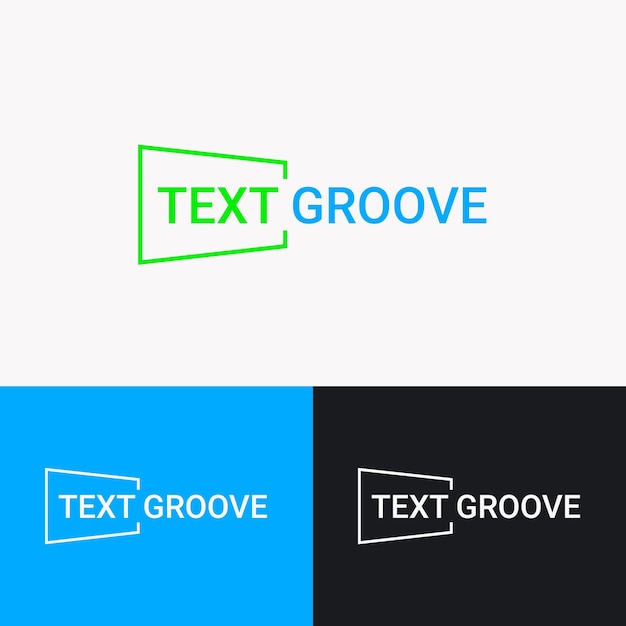 El diseño vectorial del logotipo basado en texto