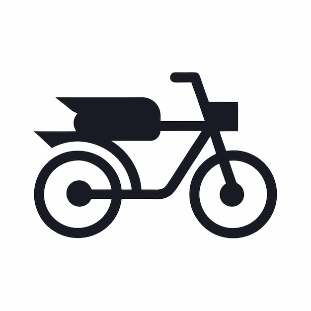 diseño vectorial del logotipo de la bicicleta de entrega Ilustración del icono