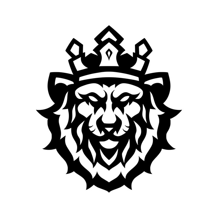 Vector diseño vectorial del logotipo de la cabeza de león
