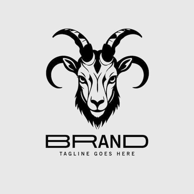 diseño vectorial del logotipo cabra