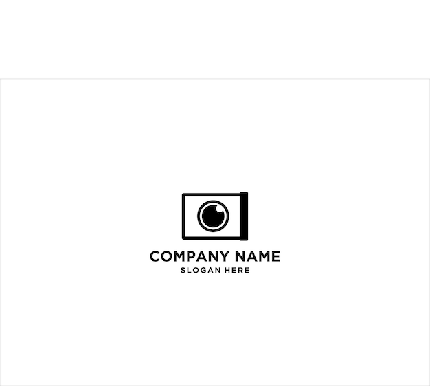 El diseño vectorial del logotipo de la cámara