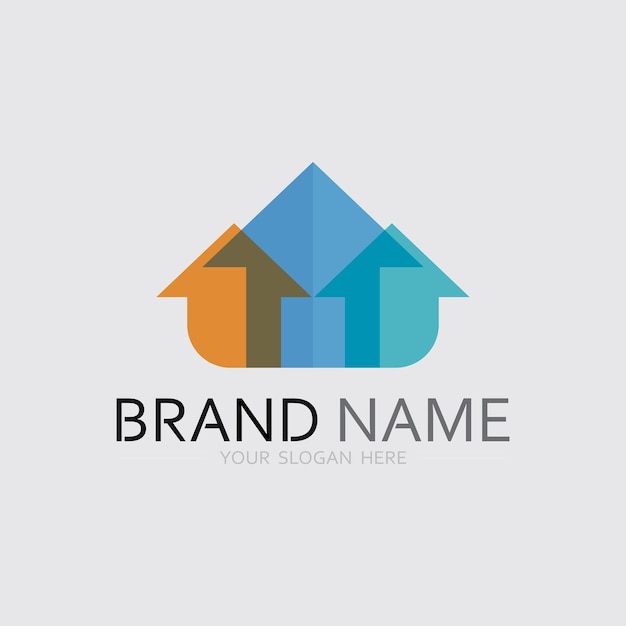 Diseño vectorial de logotipo de casa y casa diseño vectorial logotipo arquitectura y diseño de edificios propiedad estancia en casa propiedad logotipo de negocio