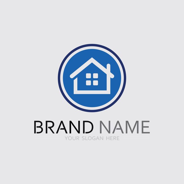 Diseño vectorial de logotipo de casa y casa diseño vectorial logotipo arquitectura y diseño de edificios propiedad estancia en casa propiedad logotipo de negocio