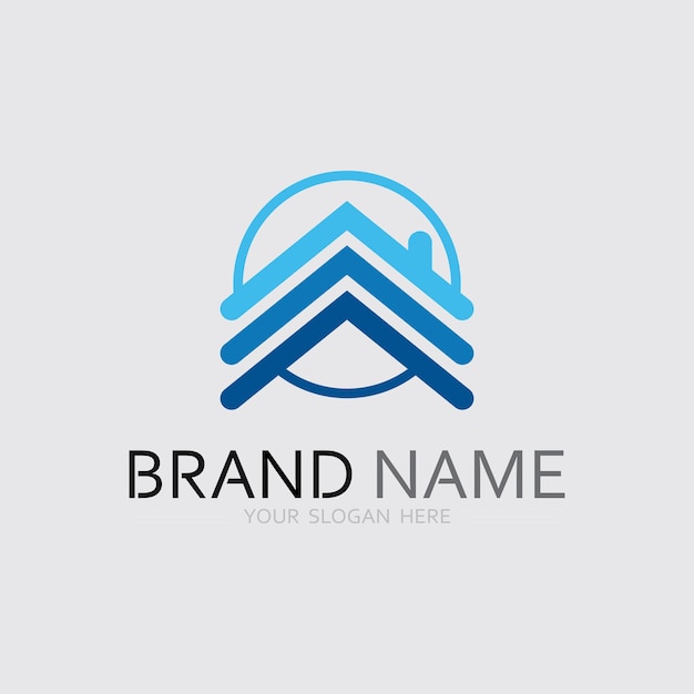 Diseño vectorial de logotipo de casa y casa diseño vectorial logotipo arquitectura y diseño de edificios propiedad estancia en casa propiedad logotipo de negocio