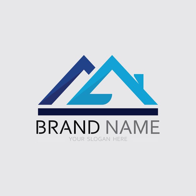 Diseño vectorial de logotipo de casa y casa diseño vectorial logotipo arquitectura y diseño de edificios propiedad estancia en casa propiedad logotipo de negocio