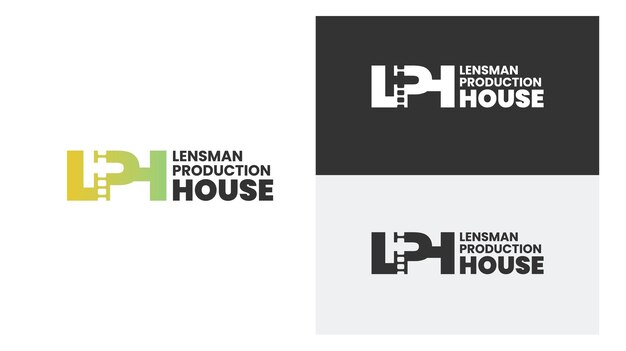 Diseño vectorial del logotipo de la casa de producción de Lensman