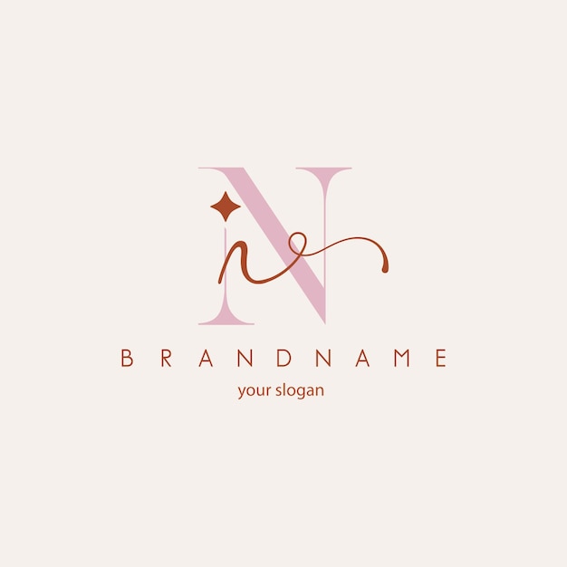 Diseño vectorial del logotipo FEMINEN N