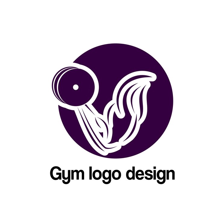 Vector diseño vectorial del logotipo del gimnasio