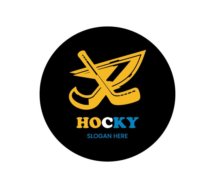 Un diseño vectorial del logotipo de Hocky