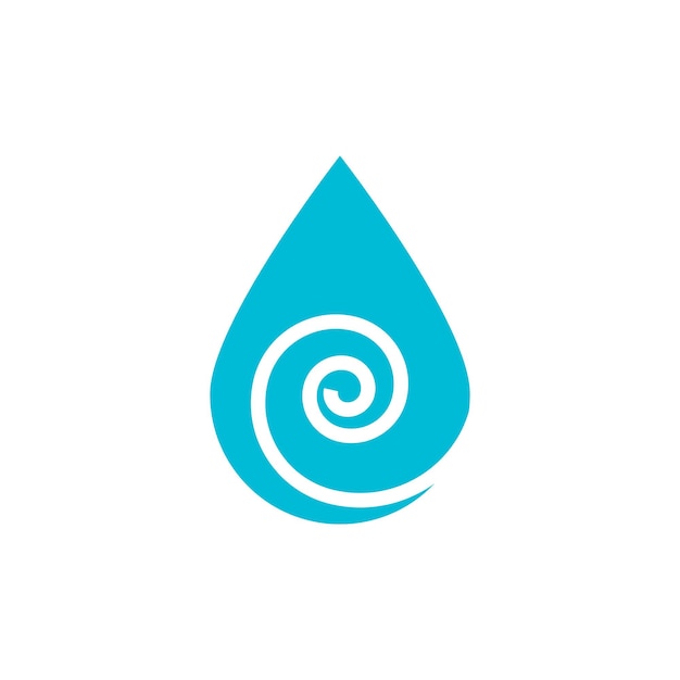 Diseño vectorial del logotipo de ilustración de gota de agua