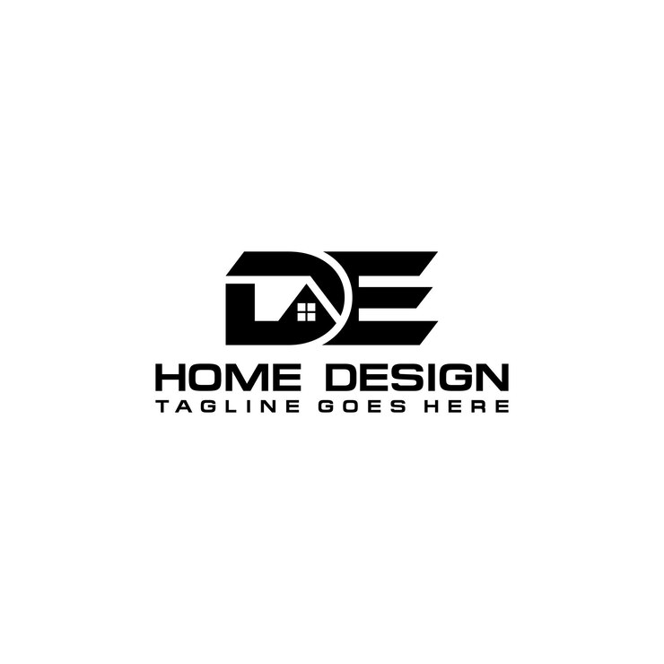 Vector diseño vectorial del logotipo inicial de casa o bienes raíces de