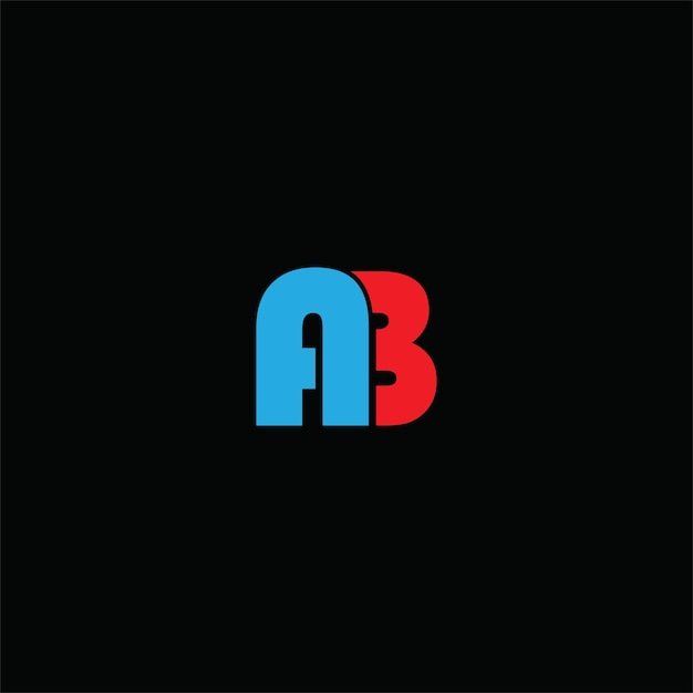 Diseño vectorial del logotipo de la letra AB Logotipo simple y moderno de NZ Diseño del alfabeto lujoso AB