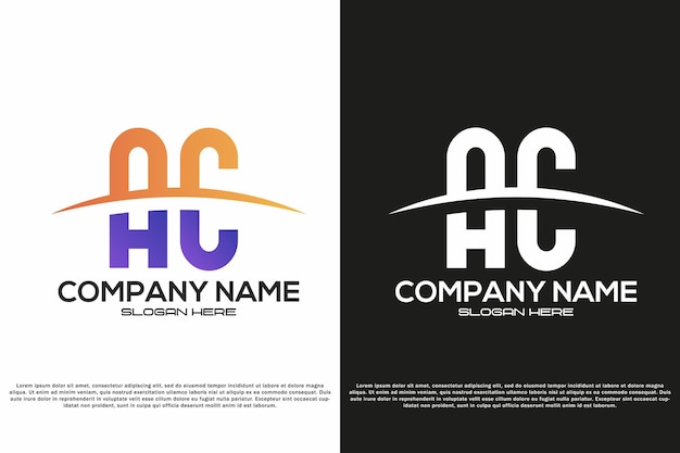 Diseño vectorial del logotipo de la letra AC