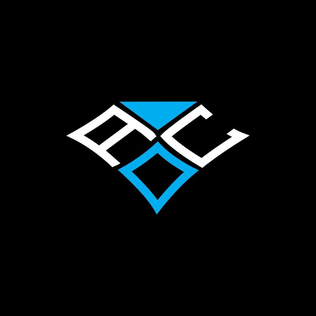 Diseño vectorial del logotipo de la letra AOC Logotipo simple y moderno de AOC Diseño de alfabeto lujoso de AOC