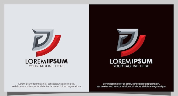 Diseño vectorial del logotipo de la letra D