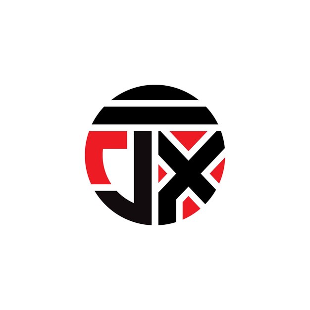 Diseño vectorial del logotipo de la letra JX