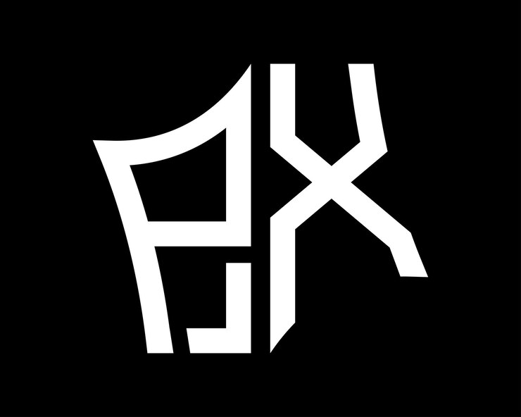Vector diseño vectorial del logotipo de la letra px